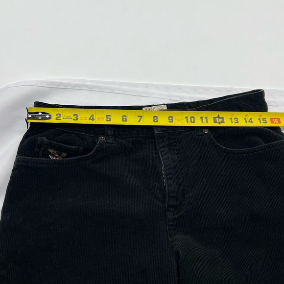 Vintage AMERICAN LIVING By Ralph Lauren Corduroy Black Classic Straight Pants 8 - Picture 8 of 11